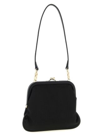 Vivienne Westwood Womens Viscose With Orb Logo Clutch Black