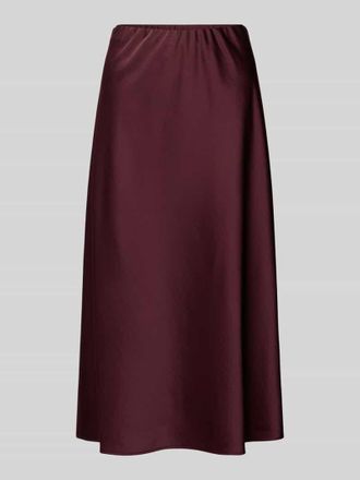 Comma Regular Fit Midirock mit Viskose-Anteil Modell September in Bordeaux, Größe 40
