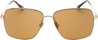 Tom Ford Pierre-02 bruine lens gouden zonnebril