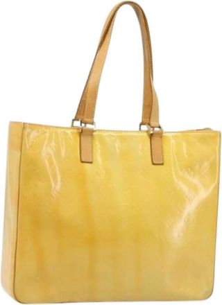 Louis Vuitton Pre-owned Vintage Tote van Patentleer - Dames - Vintage Shopper - Beige - ONE Size - Leer - Vintage