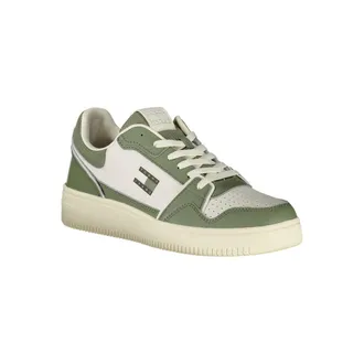 Tommy Hilfiger Leather & Polyurethane Colorblock Sneaker - Green
