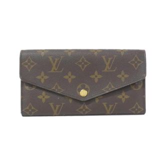 Louis Vuitton Brown Coated Canvas Long Wallet (Bi-Fold) (Pre-Owned)
