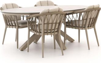 Tierra Outdoor SantaFe/Oblong 200cm dining tuinset 5-delig