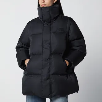 Maison Margiela Piumino in nylon con maniche rimovibili nero