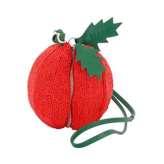 Staud Staud, Tassen, Dames, Rood, ONE Size, Rode kralentas met schouderband