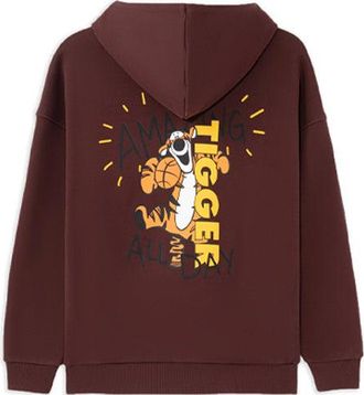 Li-Ning x Disney Crossover Series Casual Loose Pullover Burnt Brown AWDRH39-2