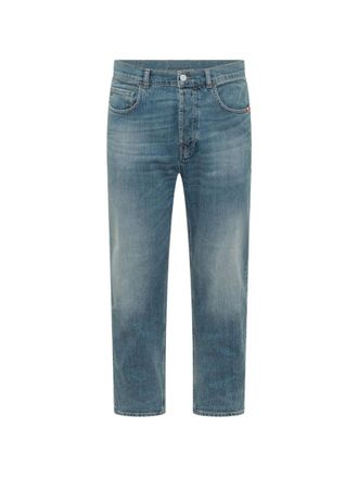 Amish Blue Washed Slim Fit Jeans