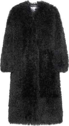 Stand Studio Stand Studio, Jassen, Dames, Grijs, M, Nepbont, Gekruld Nepbont Jas Grijs