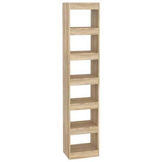 Berkfield Home Book Cabinet/Room Divider Sonoma Oak 40x30x198 cm in Beige | Size: 40 x 30 x 198 cm