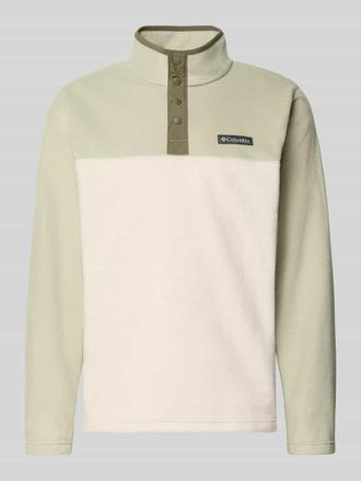 Columbia Fleecepullover mit Stehkragen und Label-Detail in Sand, Gr&ouml;&szlig;e XXL