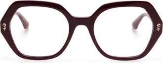 Etro Occhiali geometrici - Rosso