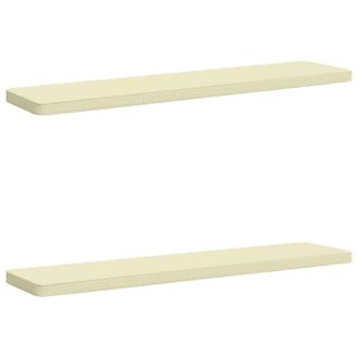 vidaXL Cuscini Per Panchina A 2 Pezzi Vught 2 Pz 100% Poliestere Crema Vidaxl