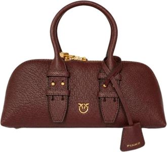 Pinko Bowling Bag - Dames - Handtassen - Bruin - ONE Size - Leer - Tassen