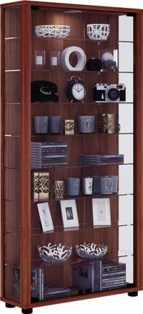 ebuy24 Ebuy24 - Vitrina De Vidrio Vcm De Pie Vitrina De Vidrio Con Vidrio De Seguridad Esg Dimensiones Aprox. 113 X 59 X D. 18 Cm Vidrio De Vitrina De Soport