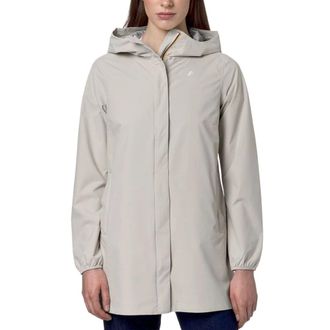 K-Way K-Way, Light Jackets, female, Beige, Size: XL Mathy Bonded Jersey V Medio