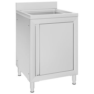vidaXL Fregadero De Cocina Profesional Acero Inoxidable 60x60x96 Cm Vidaxl