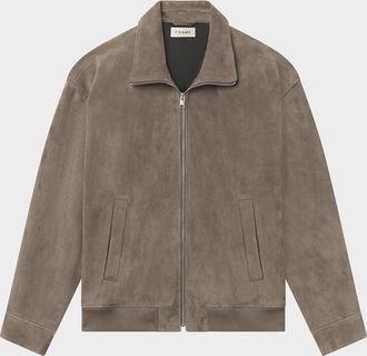 Frame Denim Men & apos;s Suede Full-Zip Bomber Jacket