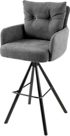 Global Interiors 360&deg; drehbarer Design Barstuhl Big Leon - Anthrazit