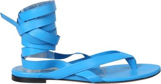 The Attico Beth Flat Sandalen - Dames - Sandalen - Blauw - 36 EU - Schoenen