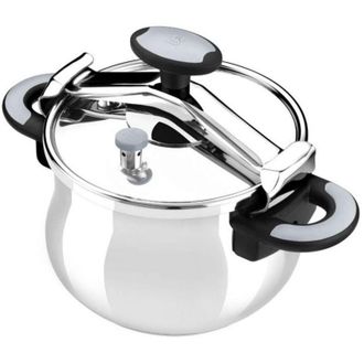 Bra New Star Express Cooker de 6 Litre Bridge Cooker, Made of 18/10 Stainless Steel, With 2 Systems de Pressure Safety and de Locking System de