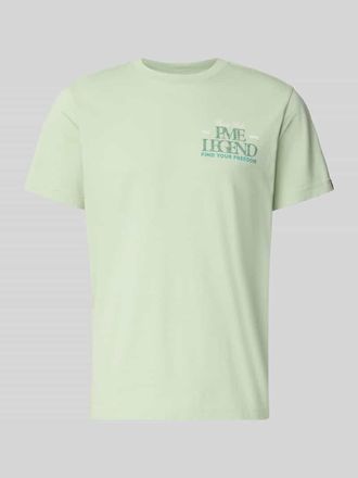 PME Legend T-Shirt mit Label-Print und Rundhalsausschnitt in Hellgruen, Gr&ouml;&szlig;e XXXL