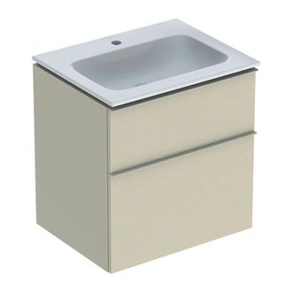 Keramag Keramag - Geberit Icon Set Mueble Lavabo Con Mueble Bajo Lavabo, 2 Cajones