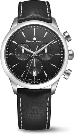 Maurice Lacroix 1975 Quartz Chronograph Black Dial Mens Watch 751038-SS001-330-2