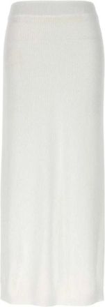Brunello Cucinelli Rokken, Dames, Wit, S, Maxi Rok