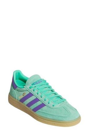 adidas Handball Spezial Sneaker in Hi-Res Green/Purple/Gold at Nordstrom, Size 10.5