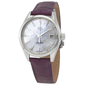 Tag Heuer Carrera Quartz White Mother of Pearl Dial Ladies Watch WBK1311.FC8261