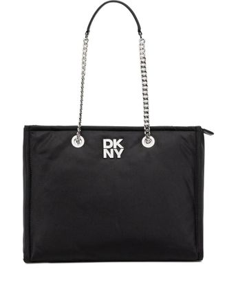 DKNY logo-detail tote bag - Black