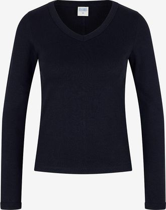 Flore Flore Lang&auml;rmeliges T-Shirt mit V-Ausschnitt aus Biobaumwolle Jill Tee