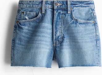 H&M Denimshorts mit hohem Bund - Blue