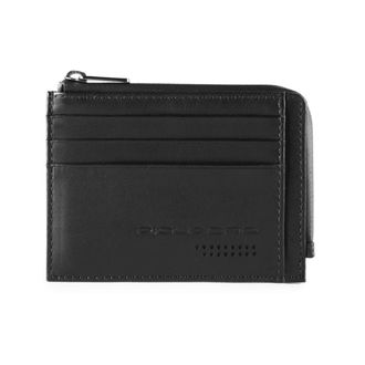 Piquadro Wallets & Cardholders, female, Black, Size: ONE SIZE Zipped Coin Pouch with Document Holder