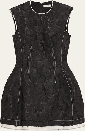 SIMKHAI Audrina Jacquard Mini Dress