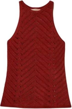 Twinset Mouwloze tops - Dames - Tops zonder mouwen - Bruin - S - Tops