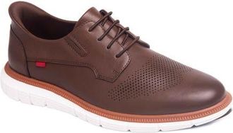 Marc Joseph New York Edward Street Hands Free Technology Leather Perforated Oxford in Brown Napa Leather at Nordstrom, Size 11.5