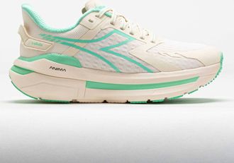 Diadora Womens Cellula Running Shoes In Whisper White/cabbage