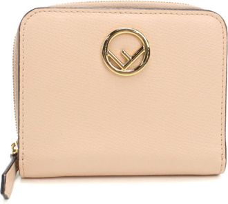 Fendi Pink Leather Wallet (Bi-Fold) (Pre-Owned)