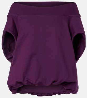 Dries Van Noten Cocoon cotton jersey sweatshirt