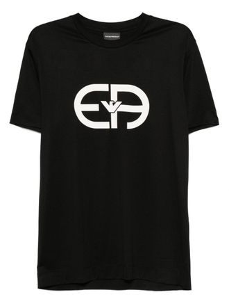 Emporio Armani Logo Cotton Blend T Shirt