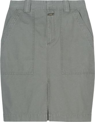 Closed Utility Skirt - Dames - Midirokken - Groen - W26 - Katoen - Rokken