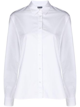 Kristensen Du Nord stretch-cotton poplin shirt - women - Cotton/Elastane/Cotton - 1 - White