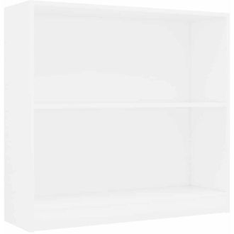 vidaXL Bookshelf White 80x24x75 cm Engineered Wood vidaXL