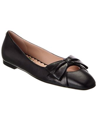 Valentino Bowow Leather Ballet Flat