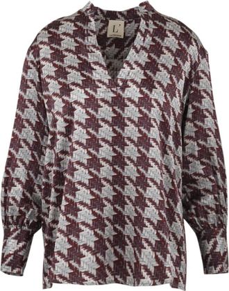 L'autre Chose Avio/Rosso Dames Overhemd - Dames - Blouses - Rood - 2XS - Overhemden