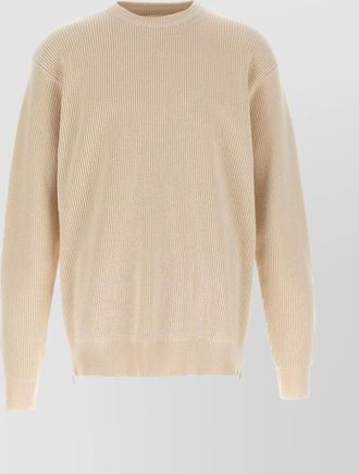 Jil Sander crew neck sweater side zipper