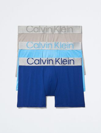 Calvin Klein Mens Reconsidered Steel Micro 3-Pack Boxer Brief - Multi - XL