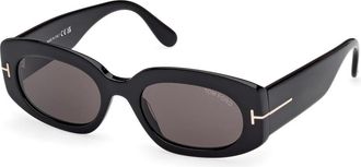 Tom Ford Cielle Zonnebril - unisex - Zonnebrillen - Zwart - 52 MM - Accessoires