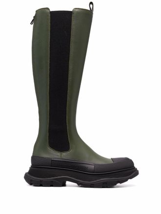 Alexander McQueen Stivali Tread Slick - Verde